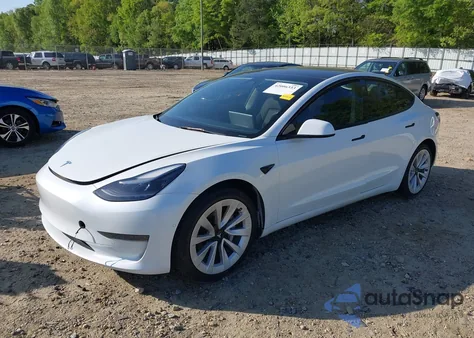 2022 Tesla Model 3 Rear-Wheel Drive from USA, damaged, VIN 5YJ3E1EAXNF346944
